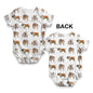 Bulldogs Pattern Baby Unisex ALL-OVER PRINT Baby Grow Bodysuit