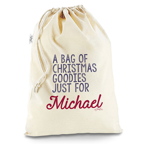 A Bag Of Christmas Goodies Personalised Stocking Christmas Santa Sack