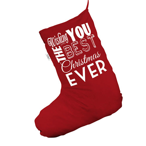 Wishing You The Best Christmas Red Christmas Stockings Socks