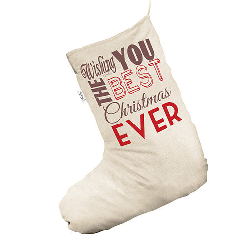 Wishing You The Best Christmas White Santa Claus Christmas Stockings