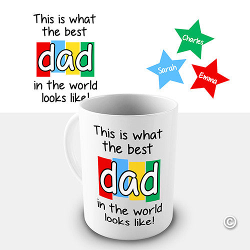 Best Dad In World Personalised Mug