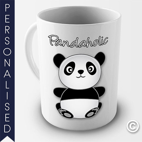 Panda Cute Personalised Mug - Twisted Envy Funny, Novelty and Fashionable tees