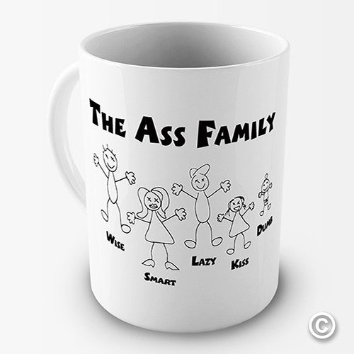 The Ass Family Funny Mug