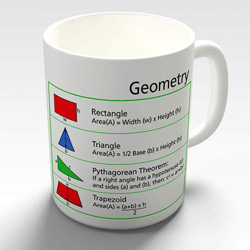 Geometry Shapes Novelty Mug