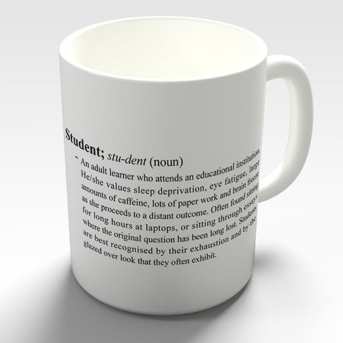 Definition Of Student Funny Mug