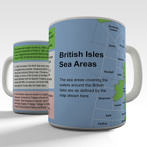 Sea Areas Of The British Isles Novelty Mug