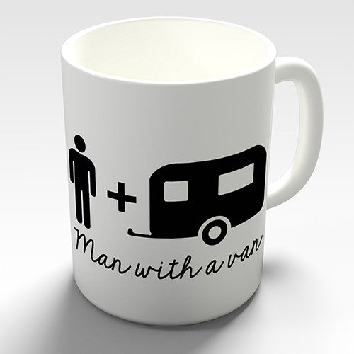 Practical Caravan Man Novelty Mug