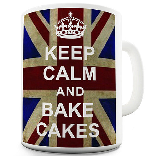 Keep Calm And Bake Cakes Novelty Mug