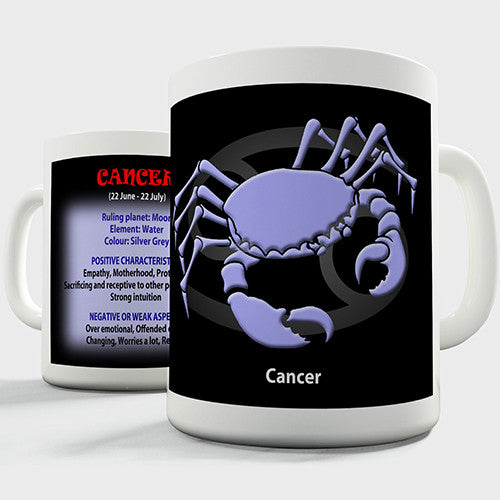 Zodiac Star Sign Cancer Novelty Mug