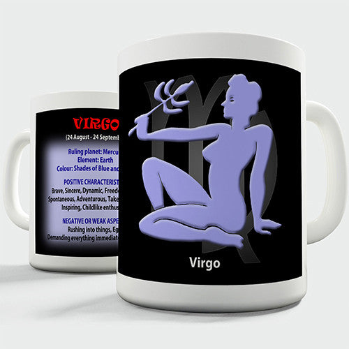 Zodiac Star Sign Virgo Novelty Mug