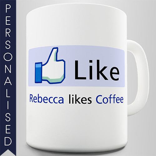 Facebook Coffee Lover Personalised Mug - Twisted Envy Funny, Novelty and Fashionable tees