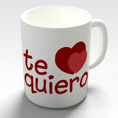 Te Quiero Red Heart Novelty Mug