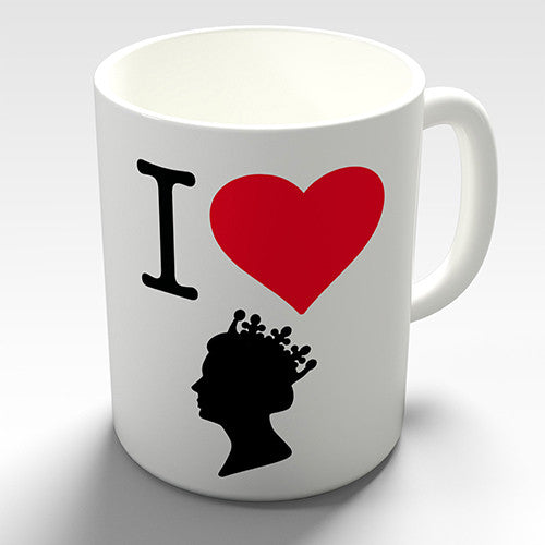 I Heart The Queen Novelty Mug