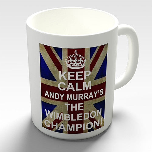 Keep Calm Andy Murray's The Wimbledon Champion Novelty Mug