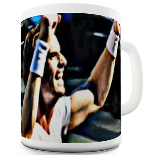 Andy Murray Wimbledon Celebration Novelty Mug