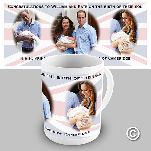 HRH Royal Baby Commemorative Novelty Mug