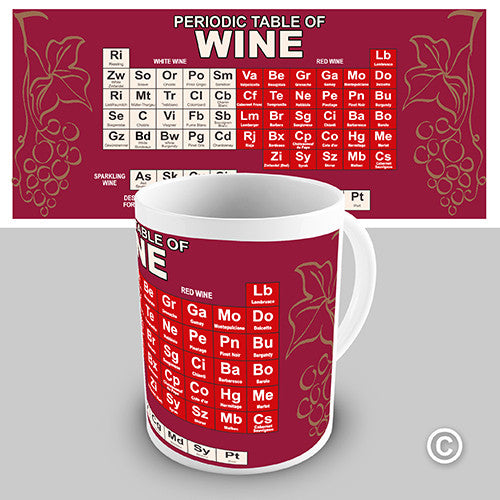 Periodic Table Of Wine Novelty Mug
