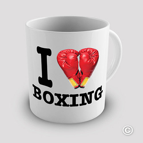 I Love Boxing Novelty Mug