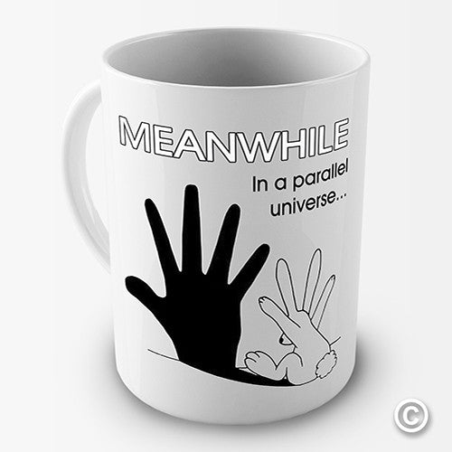 Bunny In A Parallel Universe Novelty Mug