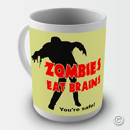 Zombies Eat Brains Novelty Mug