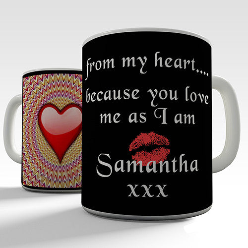 Romantic From My Heart Personalised Mug