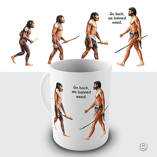 Evolution Of Weed Funny Mug