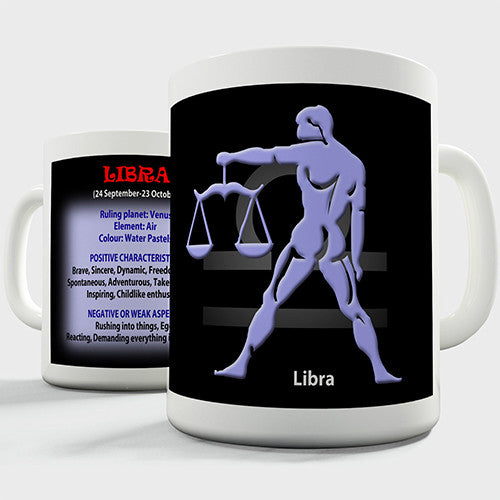 Zodiac Star Sign Libra Novelty Mug