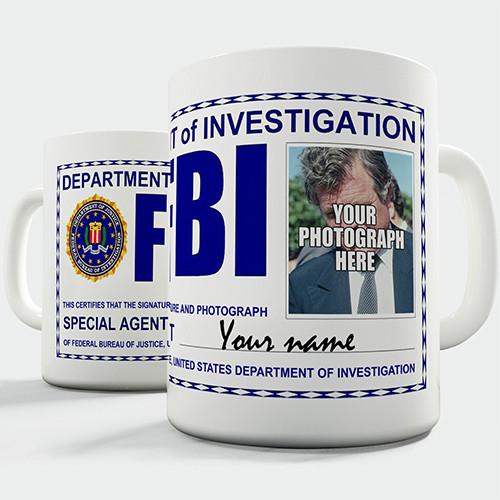 FBI Badge Personalised Mug