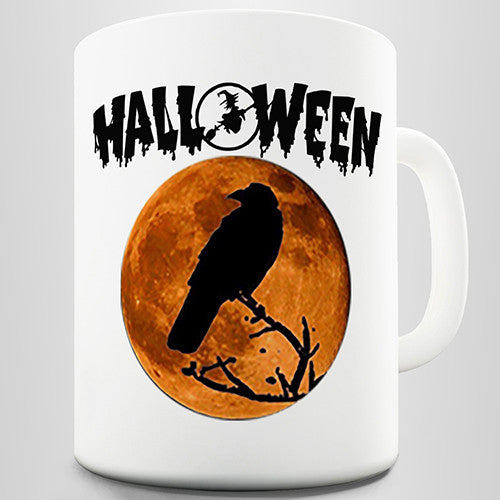Halloween Crow Moon Novelty Mug