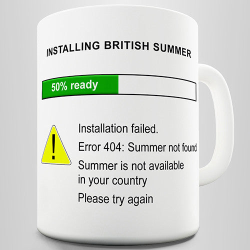 Installing British Summer Funny Mug