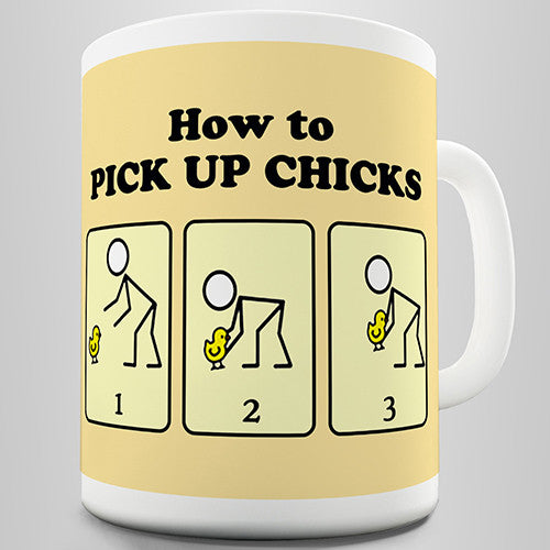 How To Pick Up Chicks Funny Mug