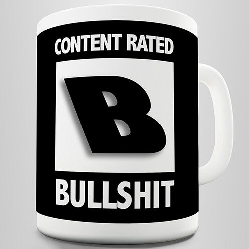 Content Rated B Funny Mug