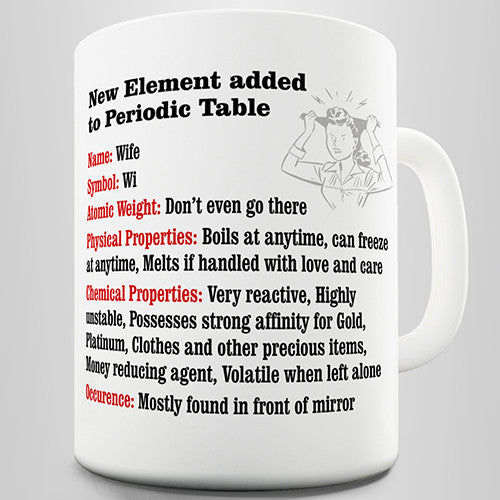 New Element Woman Novelty Mug