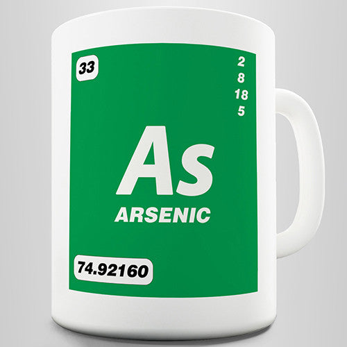 Element Symbol As Arsenic Novelty Mug