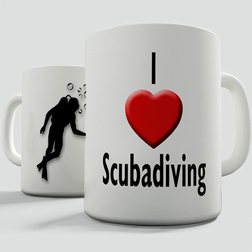 I Love Scuba Diving Novelty Mug