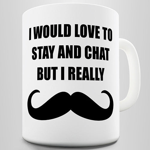 I Really Moustache Movember Novelty Mug
