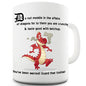 Do Not Meddle Dragon Novelty Mug