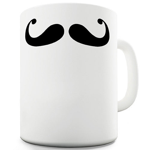 Curly Moustache Novelty Mug