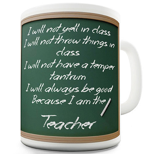 Teacher Rules Novelty Mug