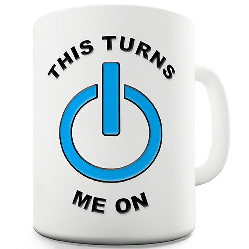 This Turns Me On Computer Novelty Mug