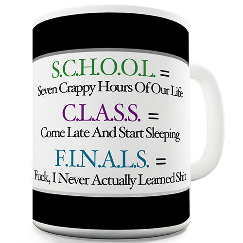 School Abbreviations Funny Mug