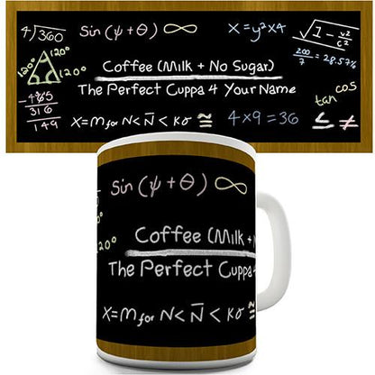 Maths Coffee Recipe Personalised Mug