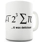 Pie It Was Delicious Mathematical Equation Novelty Mug