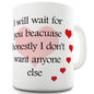 I Will Wait For You Novelty Mug