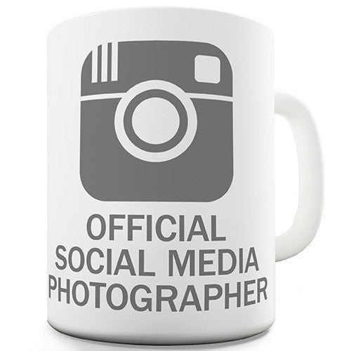 Official Social Media Photographer Novelty Mug