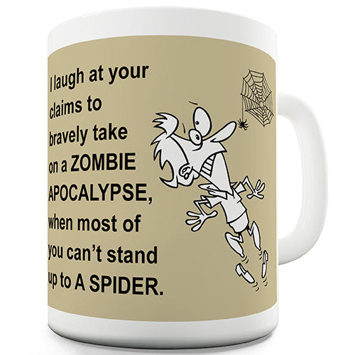 Zombie Apocalypse Spider Novelty Mug