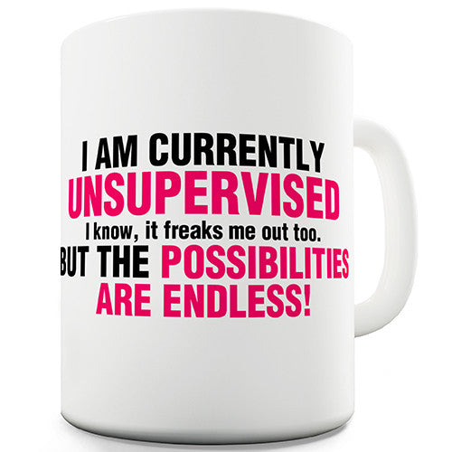 I Am Currently Unsupervised Novelty Mug