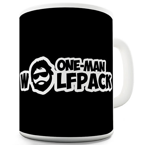 One Man Wolf Pack Novelty Mug