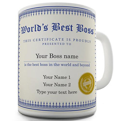 World's Best Boss Personalised Mug