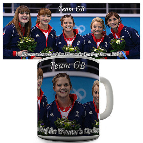Team GB Bronze Women's Curling Novelty Mug